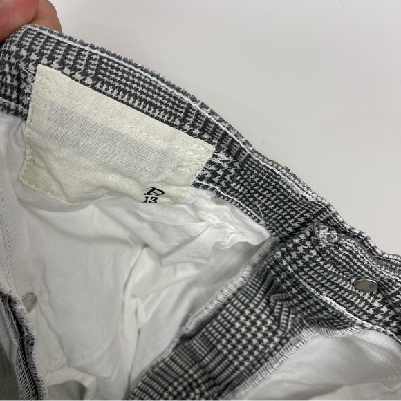 R13 Jane Jeans Wide Leg Jeans Printed Glen Plaid Size 26 Grunge Streetwear Denim - Picture 15 of 15